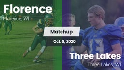 Matchup: Florence vs. Three Lakes  2020