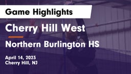 Cherry Hill West  vs Northern Burlington HS Game Highlights - April 14, 2023