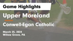 Upper Moreland  vs Conwell-Egan Catholic  Game Highlights - March 25, 2024