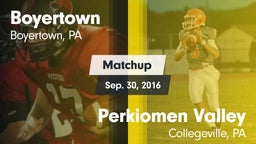 Matchup: Boyertown vs. Perkiomen Valley  2016
