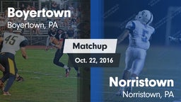 Matchup: Boyertown vs. Norristown  2016