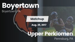 Matchup: Boyertown vs. Upper Perkiomen  2017