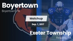 Matchup: Boyertown vs. Exeter Township  2017