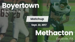 Matchup: Boyertown vs. Methacton  2017