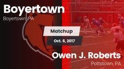 Matchup: Boyertown vs. Owen J. Roberts  2017