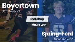 Matchup: Boyertown vs. Spring-Ford  2017