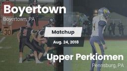 Matchup: Boyertown vs. Upper Perkiomen  2018