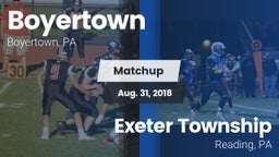 Matchup: Boyertown vs. Exeter Township  2018