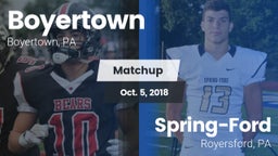 Matchup: Boyertown vs. Spring-Ford  2018