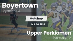 Matchup: Boyertown vs. Upper Perkiomen  2018