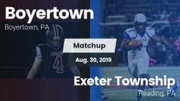 Matchup: Boyertown vs. Exeter Township  2019