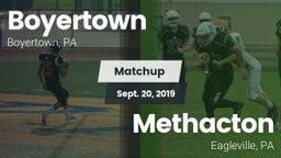 Matchup: Boyertown vs. Methacton  2019