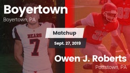 Matchup: Boyertown vs. Owen J. Roberts  2019