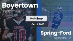 Matchup: Boyertown vs. Spring-Ford  2020