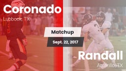 Matchup: Coronado vs. Randall  2017