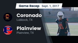 Recap: Coronado  vs. Plainview  2017