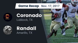 Recap: Coronado  vs. Randall  2017