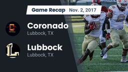 Recap: Coronado  vs. Lubbock  2017