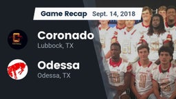 Recap: Coronado  vs. Odessa  2018