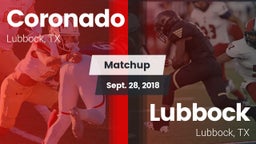 Matchup: Coronado vs. Lubbock  2018