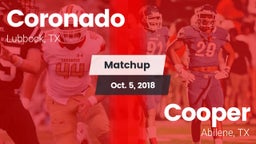 Matchup: Coronado vs. Cooper  2018