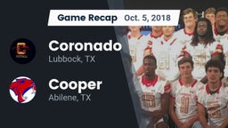 Recap: Coronado  vs. Cooper  2018