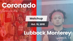 Matchup: Coronado vs. Lubbock Monterey  2018