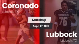 Matchup: Coronado vs. Lubbock  2019