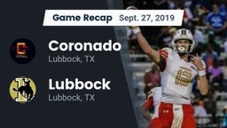 Recap: Coronado  vs. Lubbock  2019