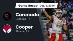 Recap: Coronado  vs. Cooper  2019