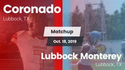 Matchup: Coronado vs. Lubbock Monterey  2019