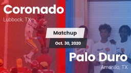 Matchup: Coronado vs. Palo Duro  2020