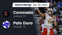 Recap: Coronado  vs. Palo Duro  2020