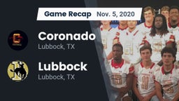 Recap: Coronado  vs. Lubbock  2020