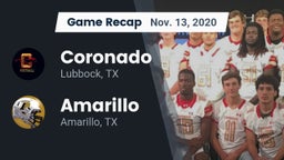 Recap: Coronado  vs. Amarillo  2020