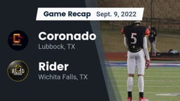 Recap: Coronado  vs. Rider  2022
