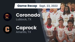 Recap: Coronado  vs. Caprock  2022