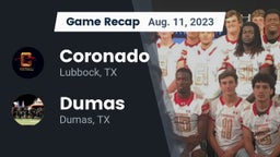 Recap: Coronado  vs. Dumas  2023