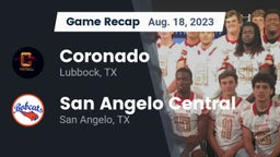 Recap: Coronado  vs. San Angelo Central  2023