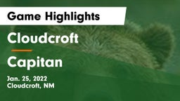 Cloudcroft  vs Capitan  Game Highlights - Jan. 25, 2022