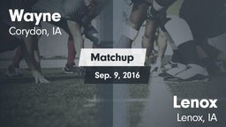 Matchup: Wayne vs. Lenox  2016