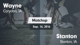 Matchup: Wayne vs. Stanton  2016