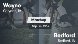 Matchup: Wayne vs. Bedford  2016