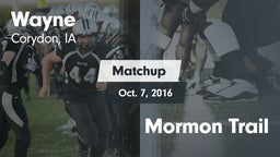 Matchup: Wayne vs. Mormon Trail 2016