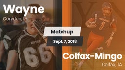 Matchup: Wayne vs. Colfax-Mingo  2018