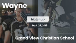Matchup: Wayne vs. Grand View Christian School 2018