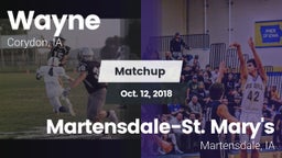 Matchup: Wayne vs. Martensdale-St. Mary's  2018