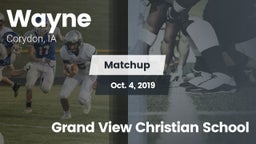 Matchup: Wayne vs. Grand View Christian School 2019