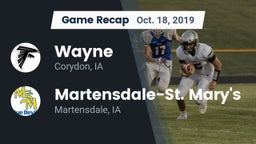Recap: Wayne  vs. Martensdale-St. Mary's  2019