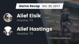 Recap: Alief Elsik  vs. Alief Hastings  2017